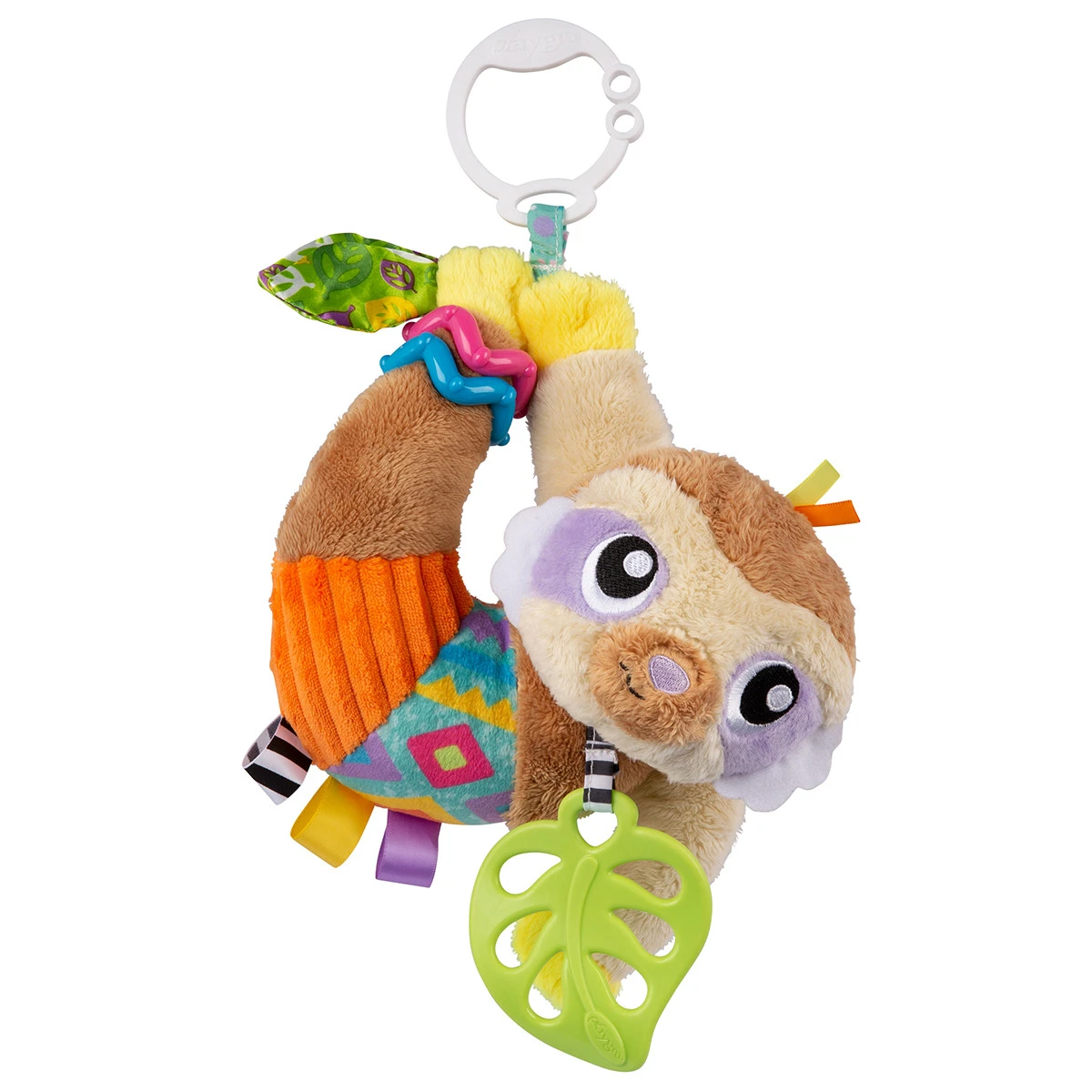 Playgro Sensory Friends Salo Sloth Buggyspeeltje P0188472 1 Playgro Sensory Friends Salo Sloth Buggyspeeltje P0188472