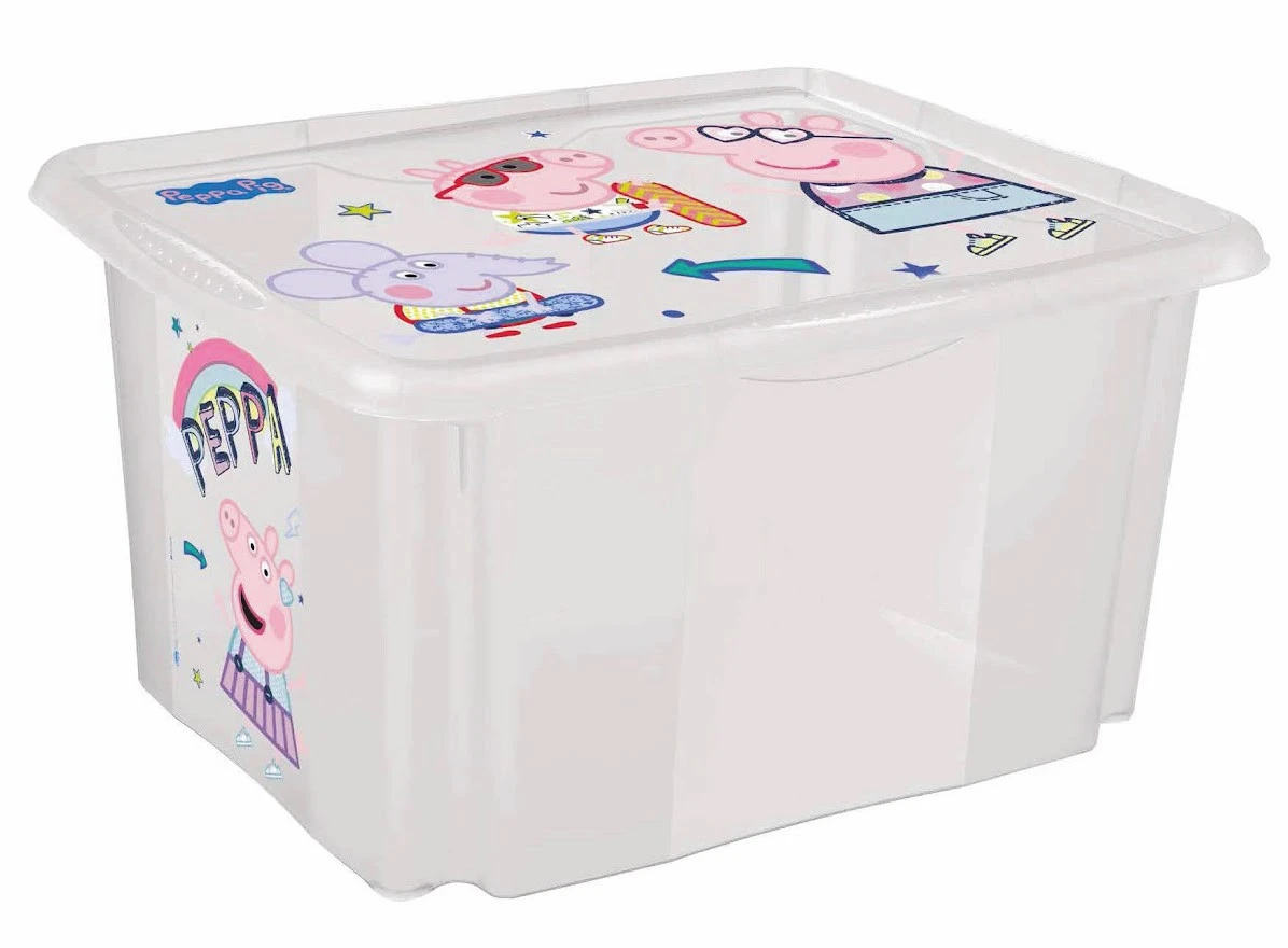 Keeeper Peppa Pig Wit 45L Opbergbox 1223900119400 1 Keeeper Peppa Pig Wit 45L Opbergbox 1223900119400
