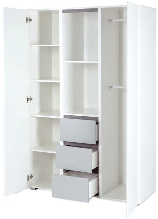 2-Deurs Kast Jasmijn Met 3 Segmenten 3 2-Deurs Kast Jasmijn Met 3 Segmenten - Afbeelding 3