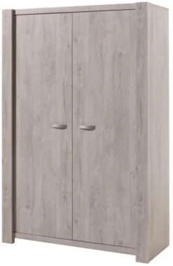 Meegroei Babykamer Amalia Grijs: Meegroei Ledikant, Commode En 2-Deurskast -LiefjesHoek Verkoop 2 deurskast amalia grijs