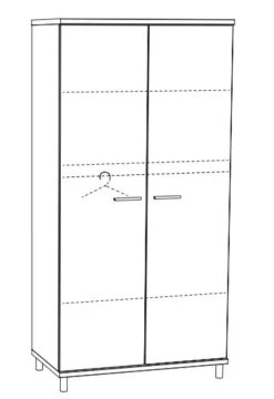 2-Deurskast Naomi NAOK2 -LiefjesHoek Verkoop 2 deurskast naomi naok2 2 2