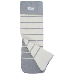 Zaffiro Grijs & Ecru Gestreept 100 X 150 Cm Ledikantdeken 15366 6 Zaffiro Grijs & Ecru Gestreept 100 X 150 Cm Ledikantdeken 15366 -LiefjesHoek Verkoop 23481 grijsecrustrepenlengte