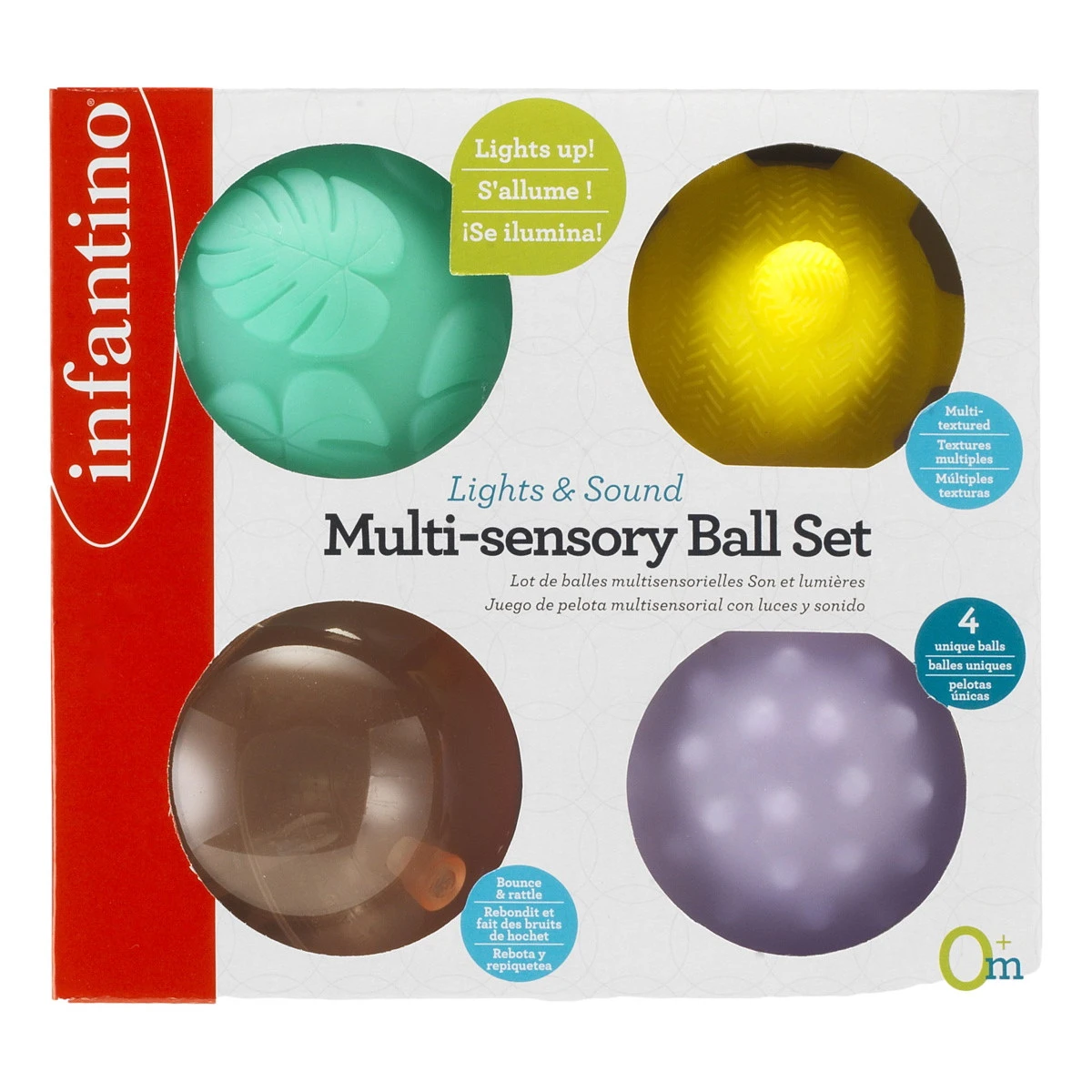 Infantino Lights & Sounds Multi-Sensory Speelballetjes BK-315023 2 Infantino Lights & Sounds Multi-Sensory Speelballetjes BK-315023 - Afbeelding 2