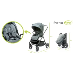 4Baby Everso Grey Wandelwagen 29 4Baby Everso Grey Wandelwagen -LiefjesHoek Verkoop 4baby everso grey wandelwagen 13