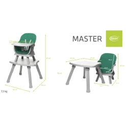 4Baby Master XXIII Green 6-in-1 Kinderstoel -LiefjesHoek Verkoop 4baby master xxiii green 6 in 1 kinderstoel 15