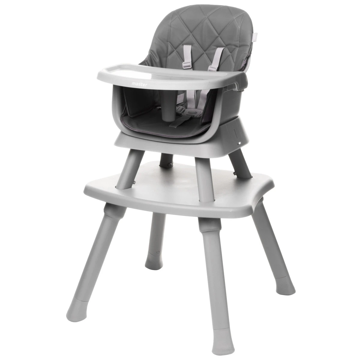 4Baby Master XXIII Grey 6-in-1 Kinderstoel 1 4Baby Master XXIII Grey 6-in-1 Kinderstoel