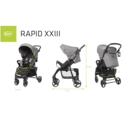 4Baby Rapid XXIII Grey Melange Wandelwagen 27 4Baby Rapid XXIII Grey Melange Wandelwagen -LiefjesHoek Verkoop 4baby rapid grey melange wandelwagen 12