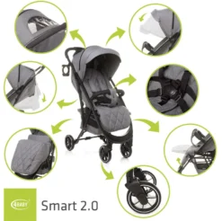 4Baby Smart 2.0 Grey Wandelwagen Incl. Beenkap -LiefjesHoek Verkoop 4baby smart 2.0 grey wandelwagen incl. beenkap 13