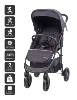 Babygo Style Black 3-in-1 Kinderwagen Incl. Autostoel 6323 22 Babygo Style Black 3-in-1 Kinderwagen Incl. Autostoel 6323 -LiefjesHoek Verkoop 6323 style3in1 black 4 babygo 2