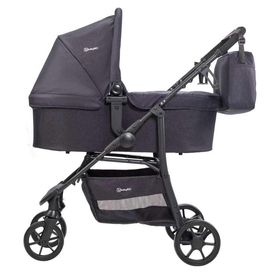 Babygo Style Black 3-in-1 Kinderwagen Incl. Autostoel 6323 3 Babygo Style Black 3-in-1 Kinderwagen Incl. Autostoel 6323 - Afbeelding 3