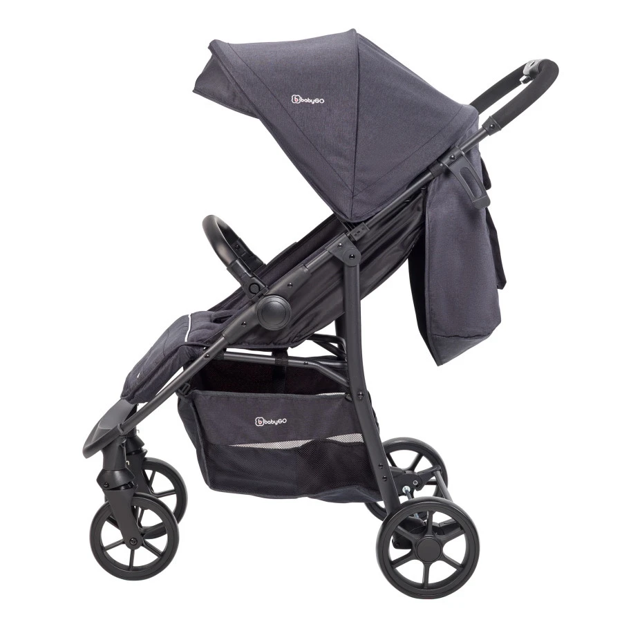 Babygo Style Black 3-in-1 Kinderwagen Incl. Autostoel 6323 4 Babygo Style Black 3-in-1 Kinderwagen Incl. Autostoel 6323 - Afbeelding 4