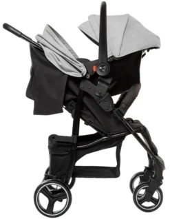 Babygo Basket Grey Melange Wandelwagen Incl. Autostoel 64012 -LiefjesHoek Verkoop Babygo Basket Grey Melange Wandelwagen Incl. Autostoel 64012 1