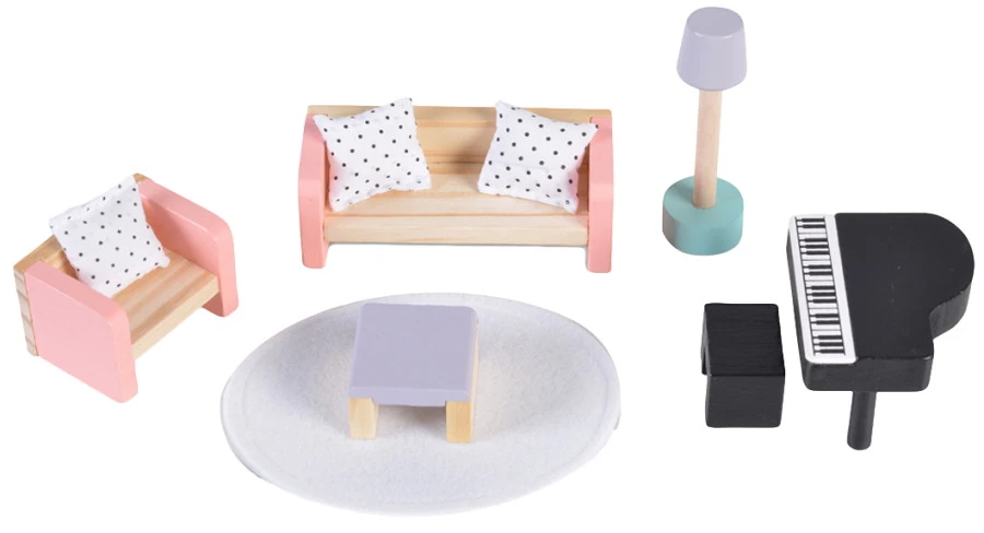 Cangaroo Houten Mini Meubelset 4011 1 Cangaroo Houten Mini Meubelset 4011