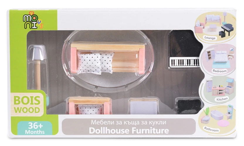 Cangaroo Houten Mini Meubelset 4011 2 Cangaroo Houten Mini Meubelset 4011 - Afbeelding 2