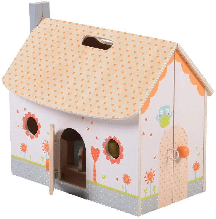 Cangaroo Houten Inklapbaar Poppenhuis 4139 1 Cangaroo Houten Inklapbaar Poppenhuis 4139