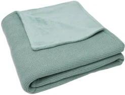 Jollein Basic Knit Forest Green / Fleece 100 X 150 Cm Ledikantdeken 517-522-65219
