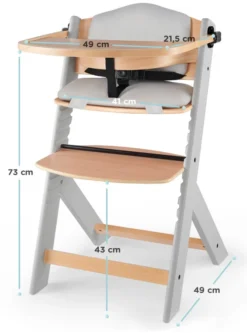 Kinderkraft Enock Grijs/Naturel Houten Kinderstoel Met Zitverkleiner KHENOC0PGRY0000 15 Kinderkraft Enock Grijs/Naturel Houten Kinderstoel Met Zitverkleiner KHENOC0PGRY0000 -LiefjesHoek Verkoop Kinderkraft Enock Grey Kinderstoel met Zitverkleiner KHENOC0PGRY0000 7