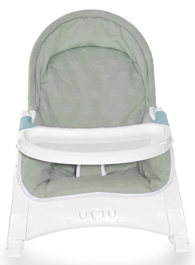 Lorelli Alex Frosty Green Stars Baby Rocker Wipstoel 1011012-2146 2 Lorelli Alex Frosty Green Stars Baby Rocker Wipstoel 1011012-2146 - Afbeelding 2