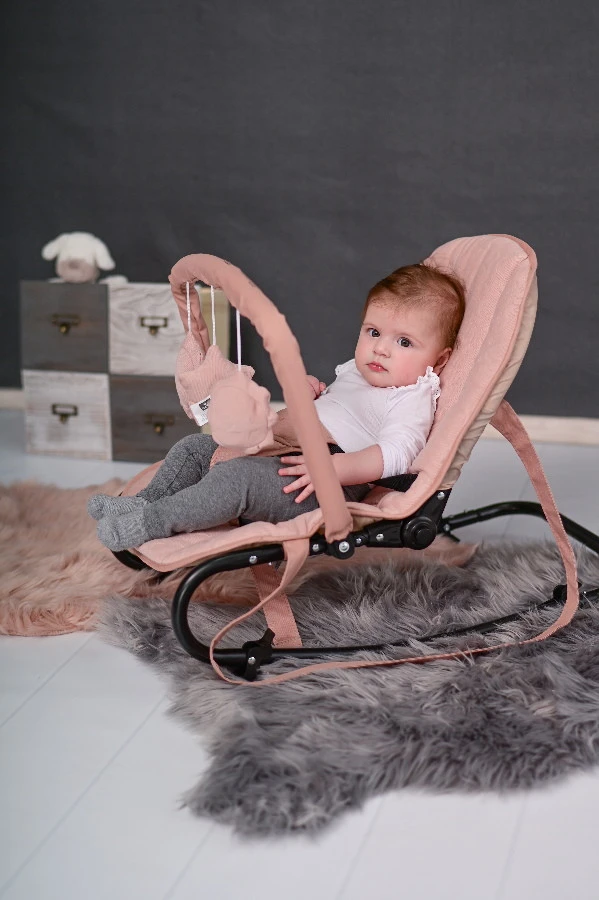 Lorelli Eliza Luxe Cameo Rose Stars Baby Rocker Wipstoel 1011016-2148 9 Lorelli Eliza Luxe Cameo Rose Stars Baby Rocker Wipstoel 1011016-2148 - Afbeelding 9