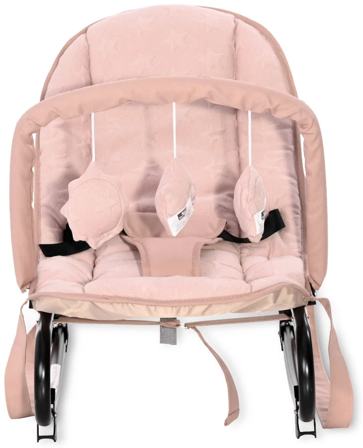 Lorelli Eliza Luxe Cameo Rose Stars Baby Rocker Wipstoel 1011016-2148 2 Lorelli Eliza Luxe Cameo Rose Stars Baby Rocker Wipstoel 1011016-2148 - Afbeelding 2