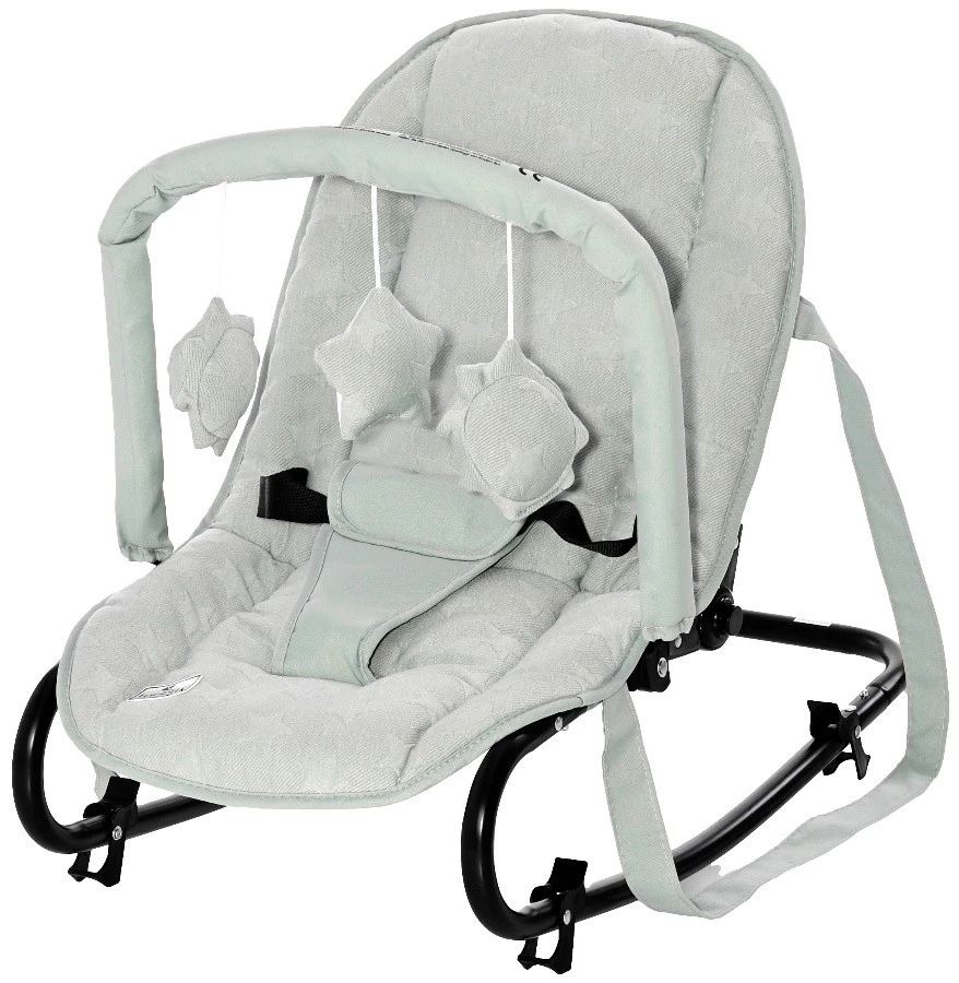 Lorelli Eliza Luxe Frosty Green Stars Baby Rocker Wipstoel 1011016-2146 1 Lorelli Eliza Luxe Frosty Green Stars Baby Rocker Wipstoel 1011016-2146