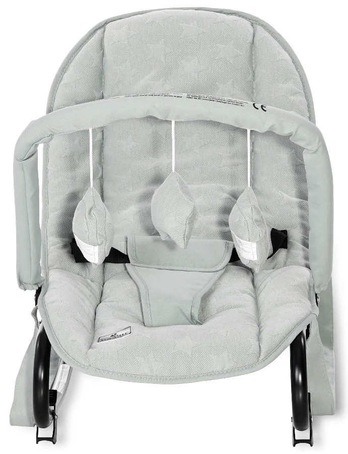 Lorelli Eliza Luxe Frosty Green Stars Baby Rocker Wipstoel 1011016-2146 2 Lorelli Eliza Luxe Frosty Green Stars Baby Rocker Wipstoel 1011016-2146 - Afbeelding 2
