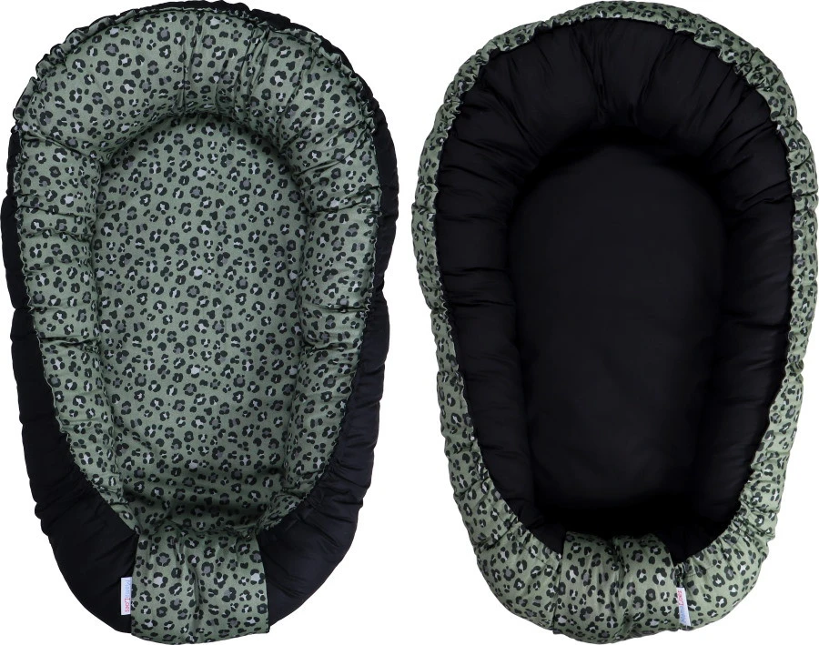 MamaLoes Panther Army Green Omkeerbaar Babynest ML3038 1 MamaLoes Panther Army Green Omkeerbaar Babynest ML3038