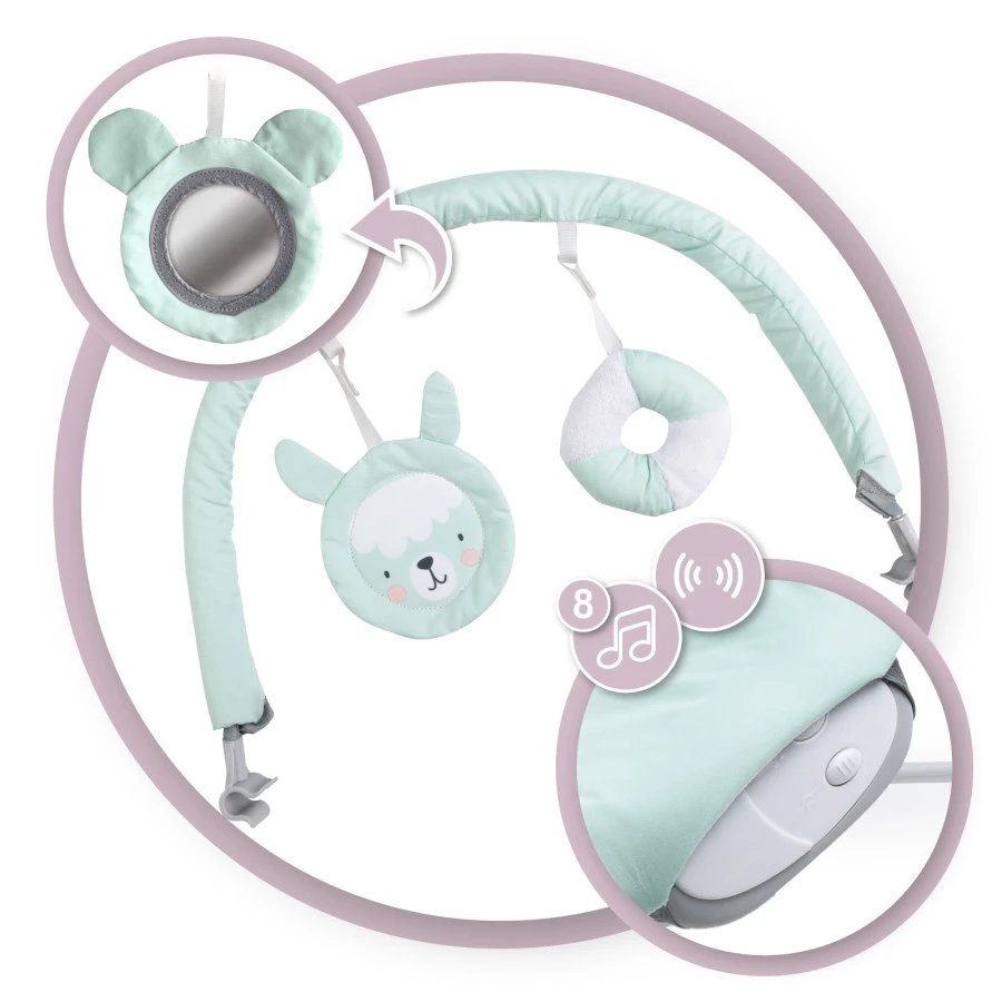 Momi Glossy Lama Bouncer Wipstoel BULE00005 4 Momi Glossy Lama Bouncer Wipstoel BULE00005 - Afbeelding 4