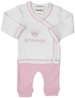 Petit Villain Prinsesje Wit/Roze Maat 56 2-delige Set