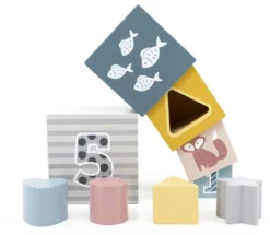 PolarB 2-in-1 Houten Stapelblokken En Vormenstoof 44016 -LiefjesHoek Verkoop PolarB 2 in 1 Houten Stapelblokken en Vormenstoof 44016 7