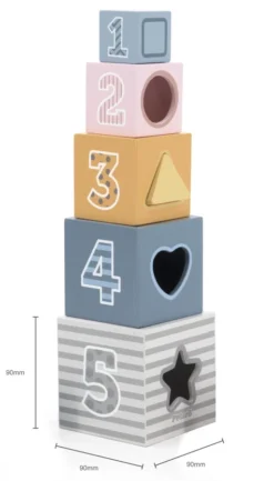 PolarB 2-in-1 Houten Stapelblokken En Vormenstoof 44016 -LiefjesHoek Verkoop PolarB 2 in 1 Houten Stapelblokken en Vormenstoof 44016 8