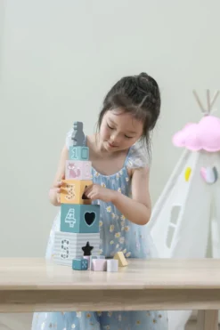 PolarB 2-in-1 Houten Stapelblokken En Vormenstoof 44016 -LiefjesHoek Verkoop PolarB 2 in 1 Houten Stapelblokken en Vormenstoof 44016 9