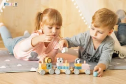 PolarB Houten Blokkentrein 44015 -LiefjesHoek Verkoop PolarB Houten Blokkentrein 44015 6