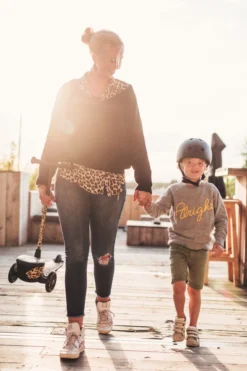 Scoot And Ride Leopard Highwaykick 2 Step SR-96524 -LiefjesHoek Verkoop Scoot and Ride Leopard Highwaykick 2 Step SR 96524 .sfeer 4