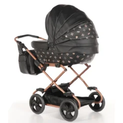 Tako Mini Imperial Black/Rose Poppen Kinderwagen Incl. Tas 04 -LiefjesHoek Verkoop Tako Mini Imperial Black Rose Poppen Kinderwagen incl. Tas 04 1