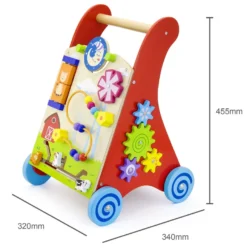 Viga Activity Walker Multicolor Houten Loopwagen 50950 12 Viga Activity Walker Multicolor Houten Loopwagen 50950 -LiefjesHoek Verkoop Viga Activity Walker Multicolor Houten Loopwagen 50950 7