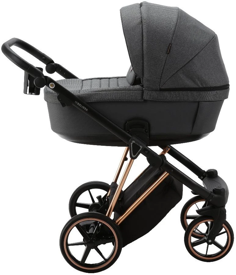 Adamex Belissa Special Edition Grey/Rose 2-in-1 Kinderwagen PS-596 3 Adamex Belissa Special Edition Grey/Rose 2-in-1 Kinderwagen PS-596 - Afbeelding 3