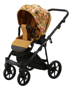Adamex Porto Flowers Ochre 2-in-1 Kinderwagen FL-3 -LiefjesHoek Verkoop adamex porto flowers ochre 2 in 1 kinderwagen fl 3 2