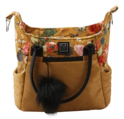 Adamex Porto Flowers Ochre 2-in-1 Kinderwagen FL-3 -LiefjesHoek Verkoop adamex porto flowers ochre 2 in 1 kinderwagen fl 3 4