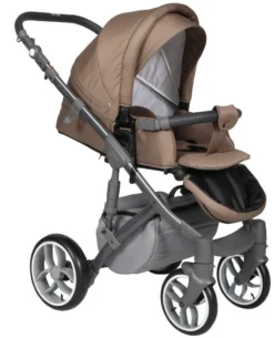 Baby Merc Faster 3 Grey/Brown Kinderwagen Incl. Autostoel FIII 100 -LiefjesHoek Verkoop baby merc faster 3 beige kinderwagen incl. autostoel 3