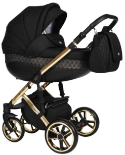 Baby Merc Faster 3 Black/Gold Limited Edition Kinderwagen Incl. Autostoel L143 -LiefjesHoek Verkoop baby merc faster 3 black gold limited edition kinderwagen incl. autostoel