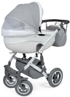 Baby Merc Faster 3 Eco Leather Grey Kinderwagen Incl. Autostoel F10 -LiefjesHoek Verkoop baby merc faster 3 grey kinderwagen incl. autostoel 2