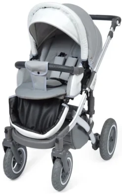 Baby Merc Faster 3 Eco Leather Grey Kinderwagen Incl. Autostoel F10 -LiefjesHoek Verkoop baby merc faster 3 grey kinderwagen incl. autostoel 5