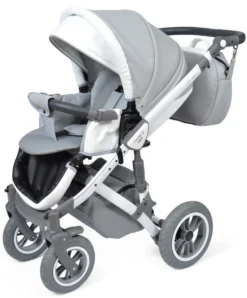 Baby Merc Faster 3 Eco Leather Grey Kinderwagen Incl. Autostoel F10 -LiefjesHoek Verkoop baby merc faster 3 grey kinderwagen incl. autostoel 6
