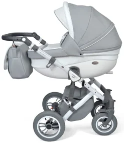 Baby Merc Faster 3 Eco Leather Grey Kinderwagen Incl. Autostoel F10 -LiefjesHoek Verkoop baby merc faster 3 grey kinderwagen incl. autostoel 9