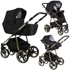 Baby Merc La Noche Limited Black 3-in-1 Kinderwagen Incl. Autostoel LNL/LNL08/ZE