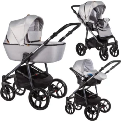 Baby Merc La Noche Limited Light Grey 3-in-1 Kinderwagen Incl. Autostoel LNL/LNL07/SCE