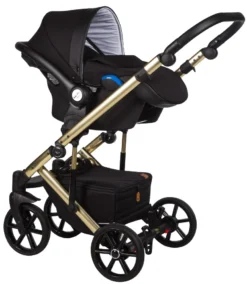 Baby Merc Mosca Limited Black/Gold 3-in-1 Kinderwagen Incl. Autostoel MOL/ML204/ZE -LiefjesHoek Verkoop baby merc mosca limited black gold 3 in 1 kinderwagen incl. autostoel mol ml204 ze