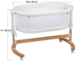 Babygo Amila Beige Creme Wieg Aan Bed 4151 -LiefjesHoek Verkoop babygo amila beige creme wieg aan bed 4151 5