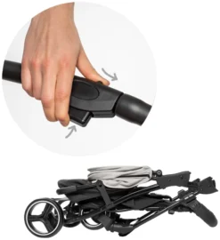 Babygo Basket Dark Grey Melange Wandelwagen Incl. Autostoel 64011 -LiefjesHoek Verkoop babygo basket dark grey melange wandelwagen 6401 4